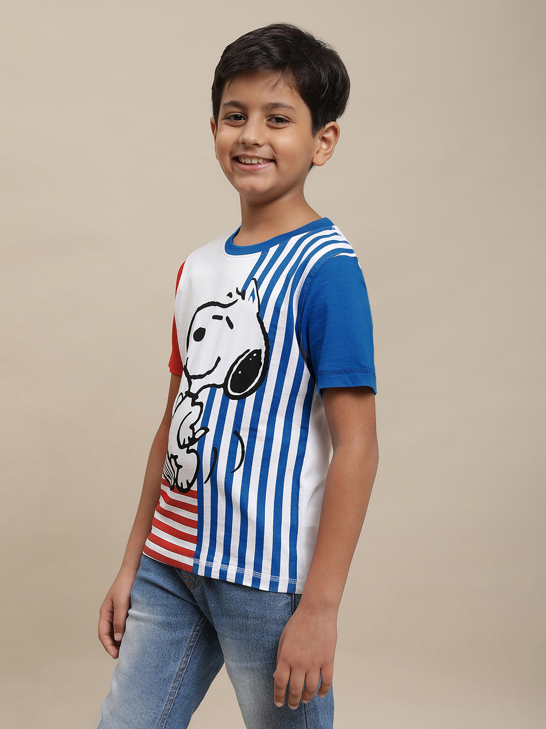 Peanuts Multi Color Tshirt For Boys