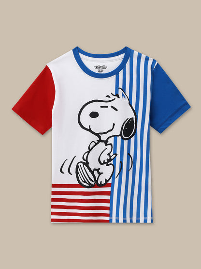 Peanuts Multi Color Tshirt For Boys