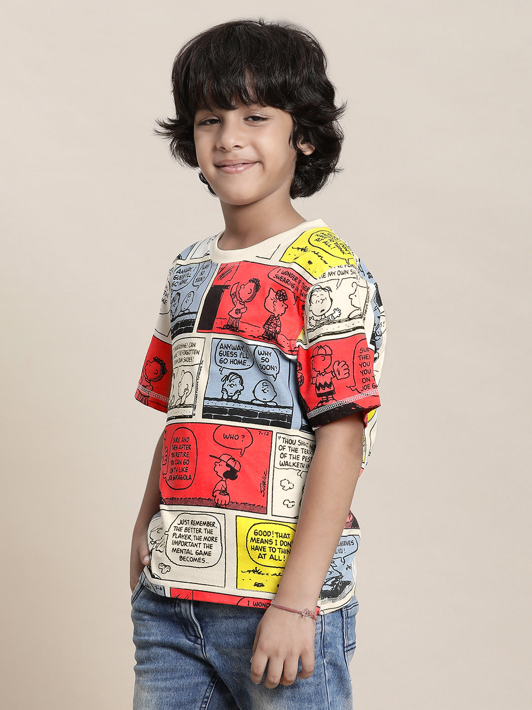 Peanuts Off-White Tshirt For Boys