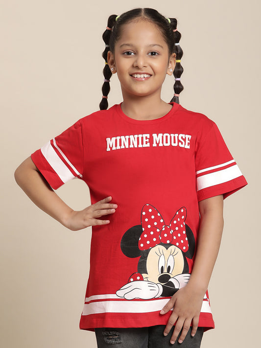 Minnie Red Tshirt For Girls