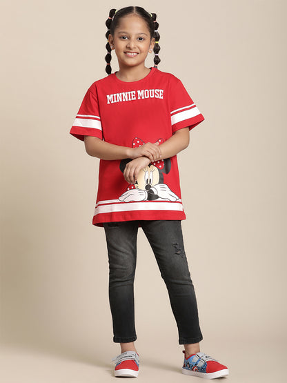 Minnie Red Tshirt For Girls