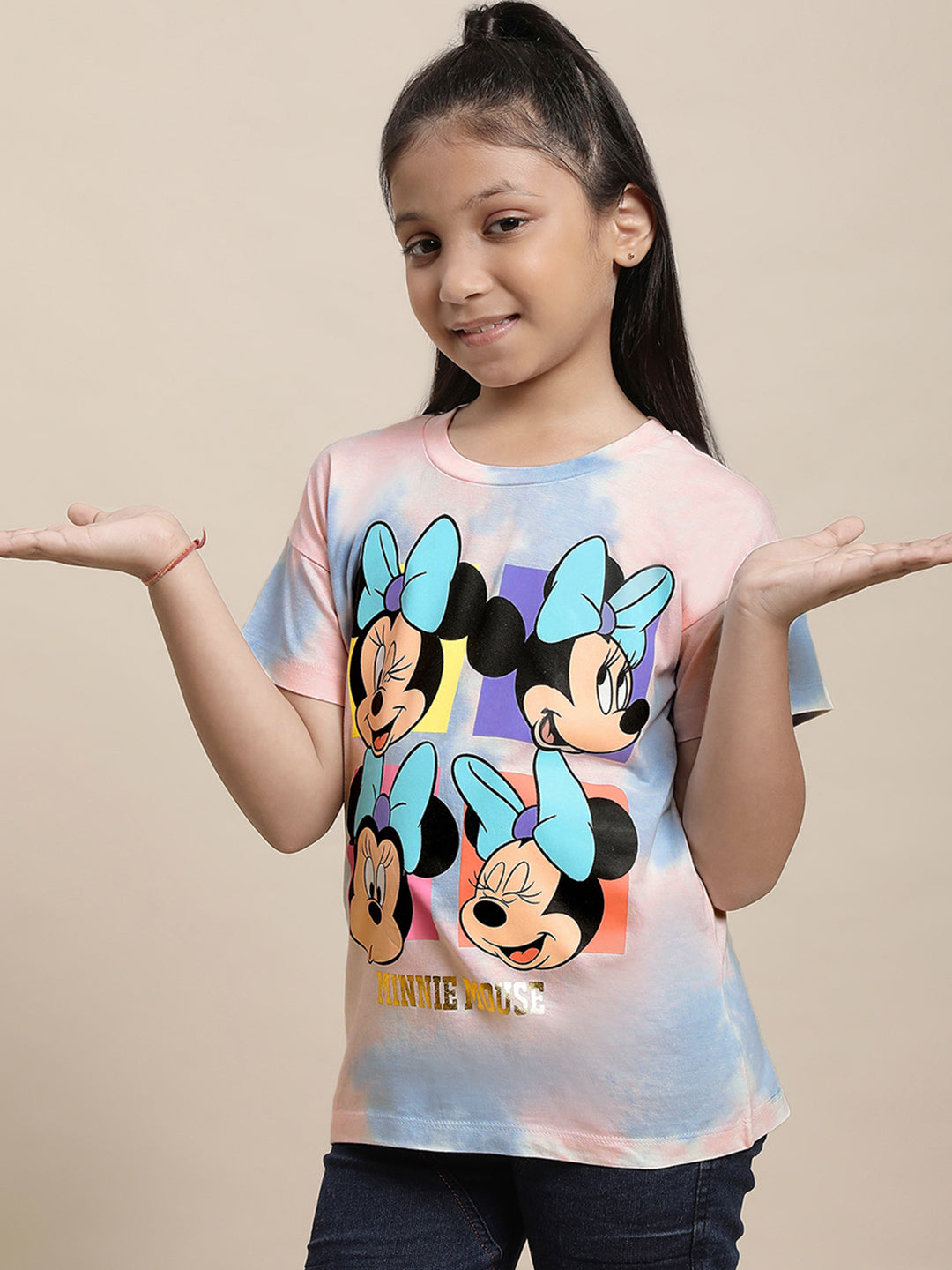 Minnie Multi Color Tshirt For Girls