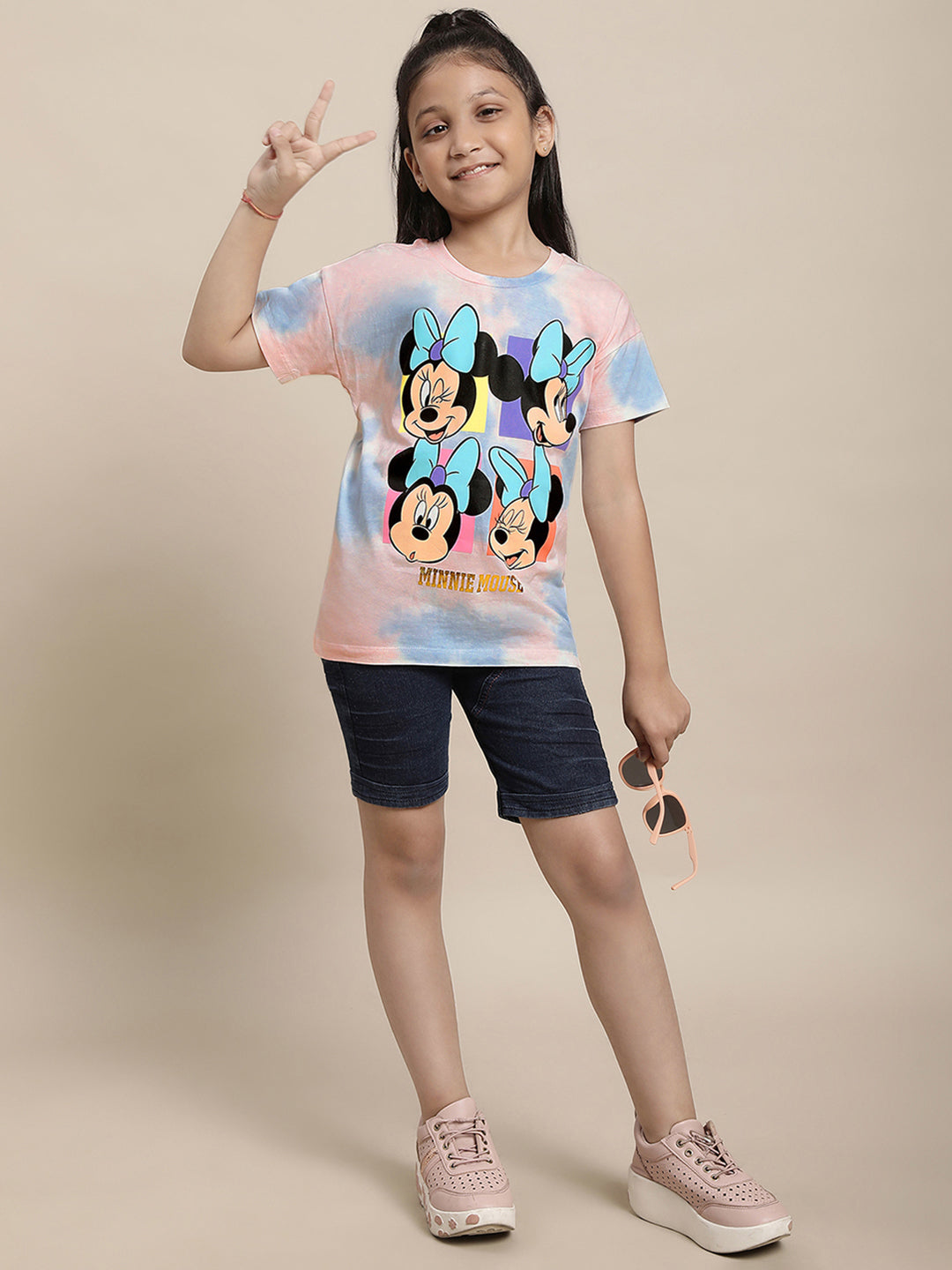 Minnie Multi Color Tshirt For Girls