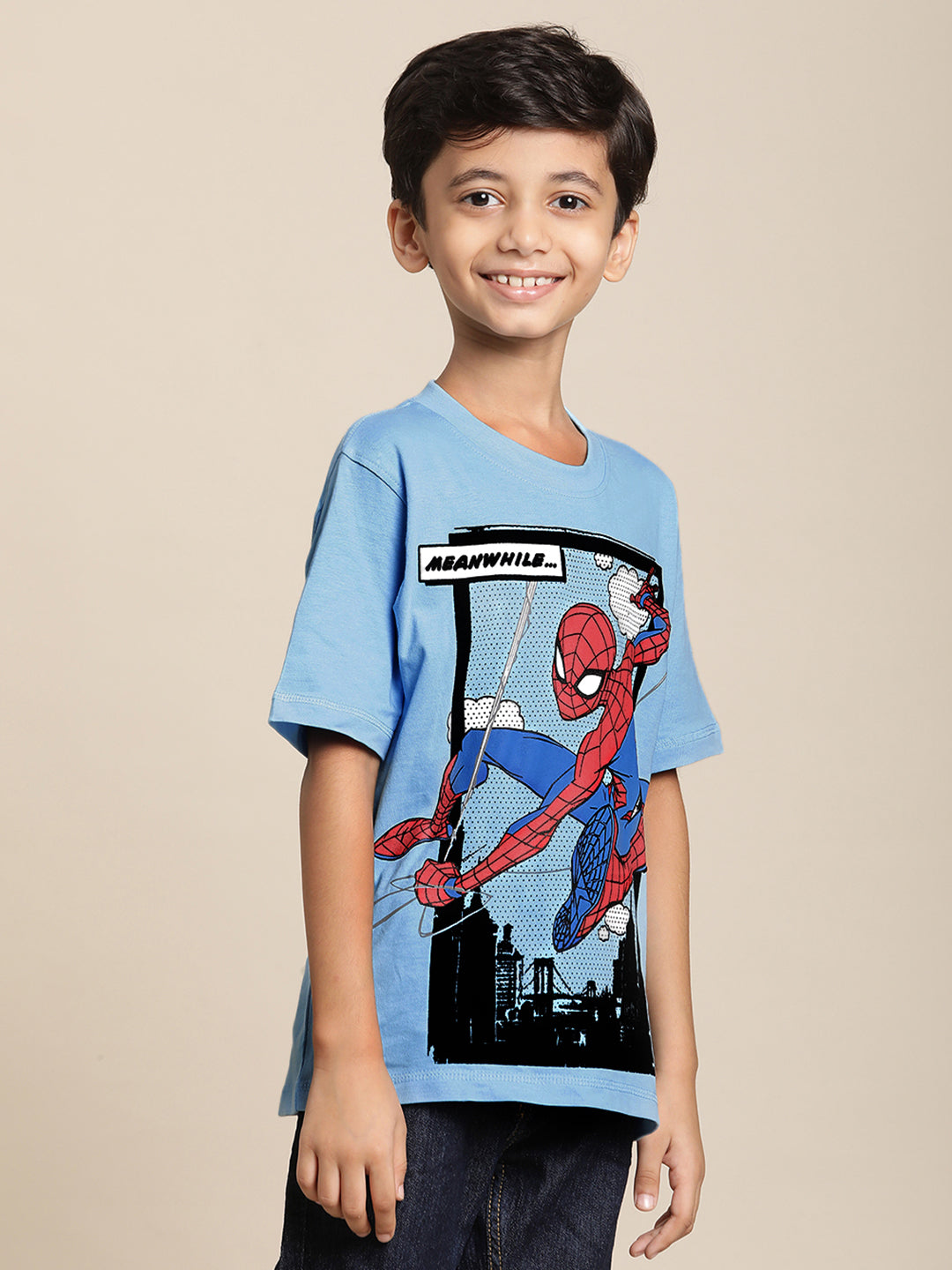 Spiderman Blue Tshirt For Boys