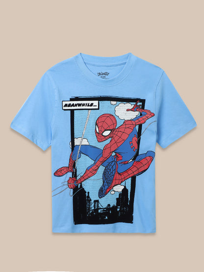 Spiderman Blue Tshirt For Boys