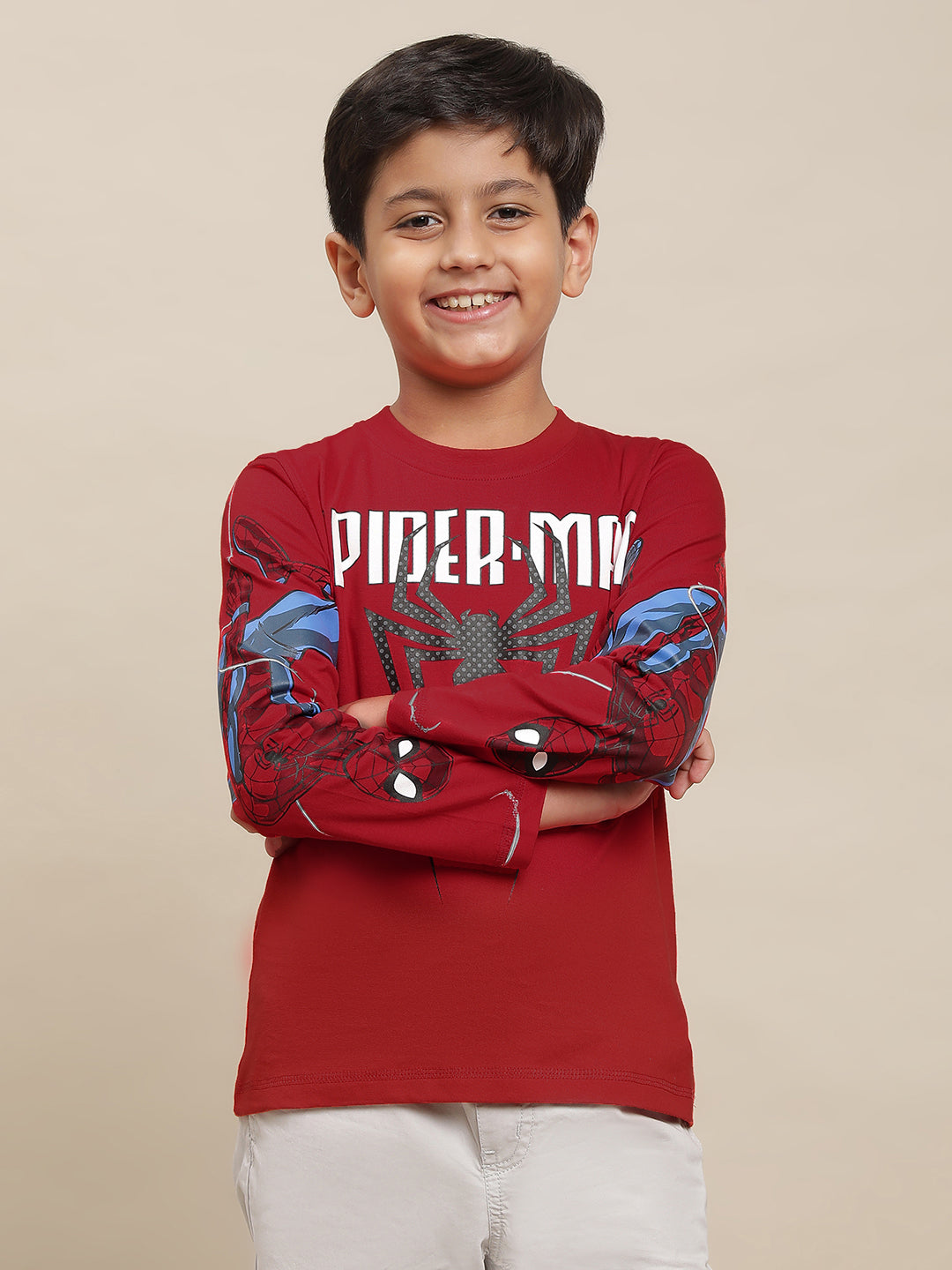 Spiderman Red Tshirt For Boys