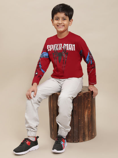 Spiderman Red Tshirt For Boys