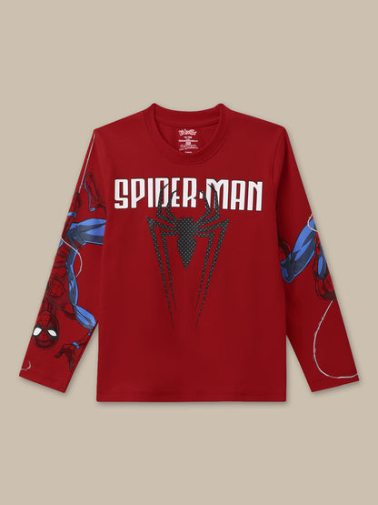 Spiderman Red Tshirt For Boys