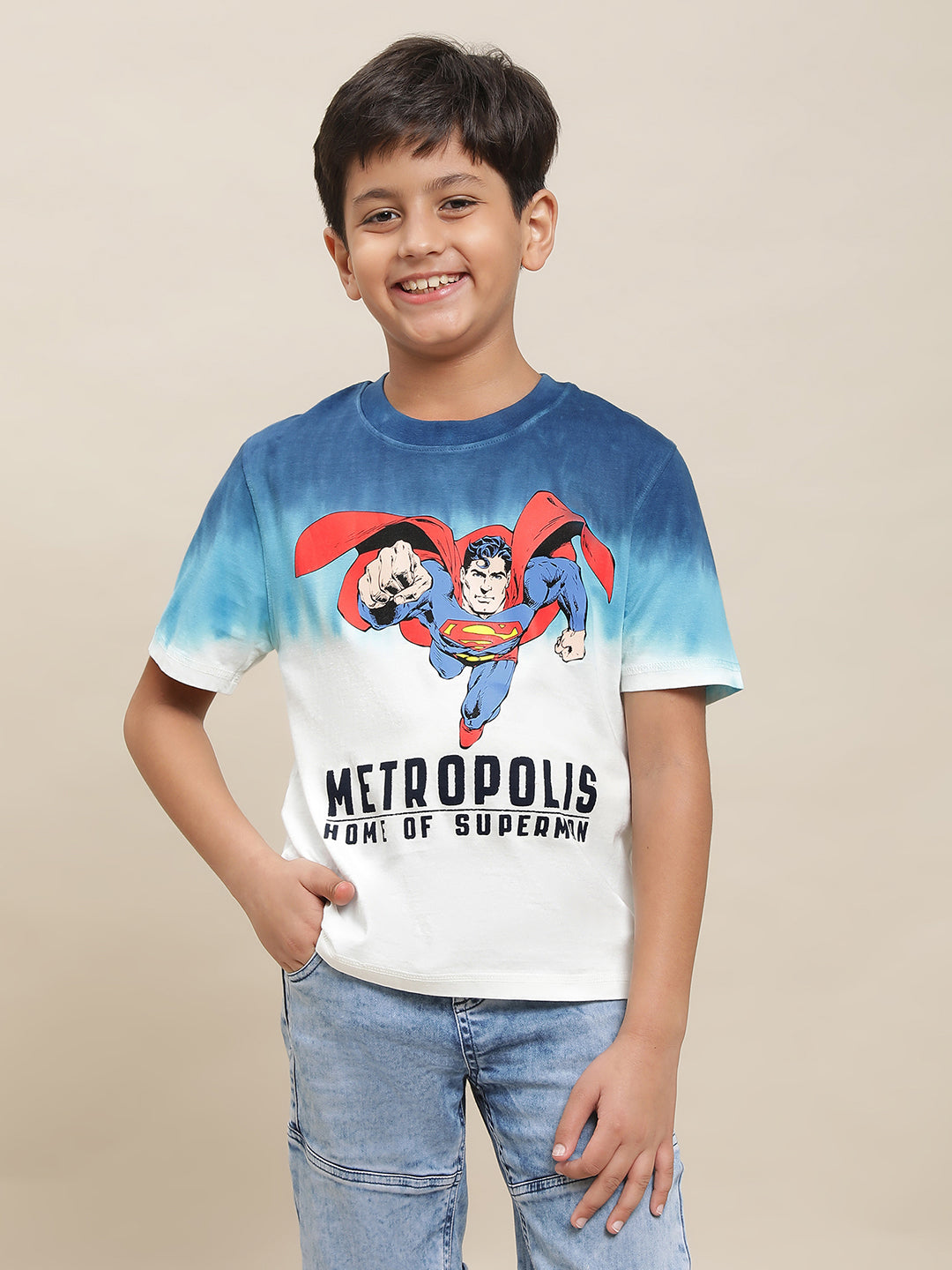 Superman Multi Color Tshirt For Boys