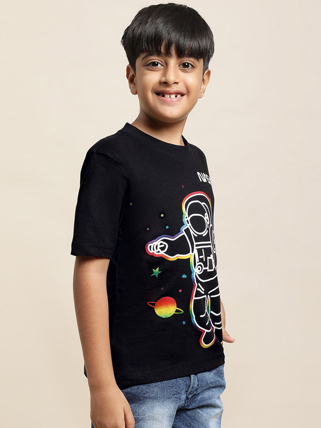 Nasa Black Tshirt For Boys