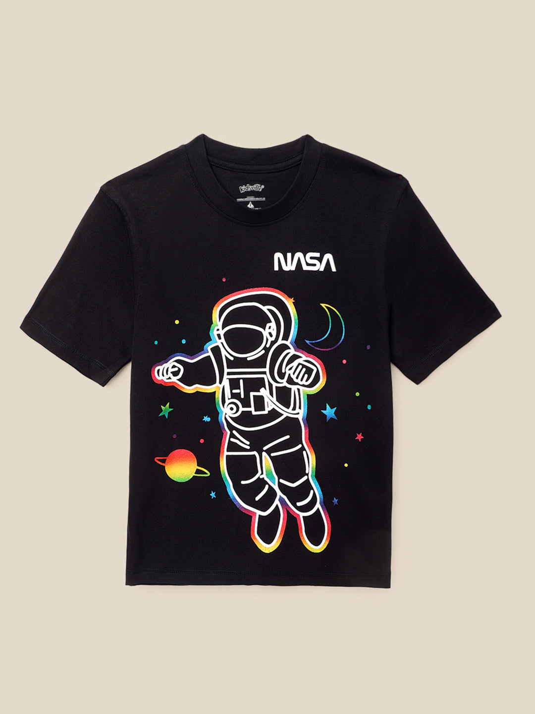 Nasa Black Tshirt For Boys