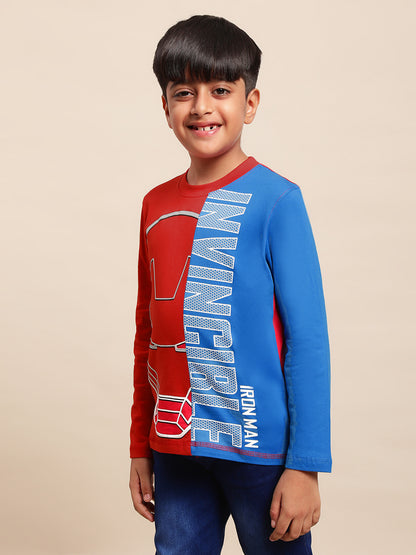 Iron Man Multi Color Tshirt For Boys