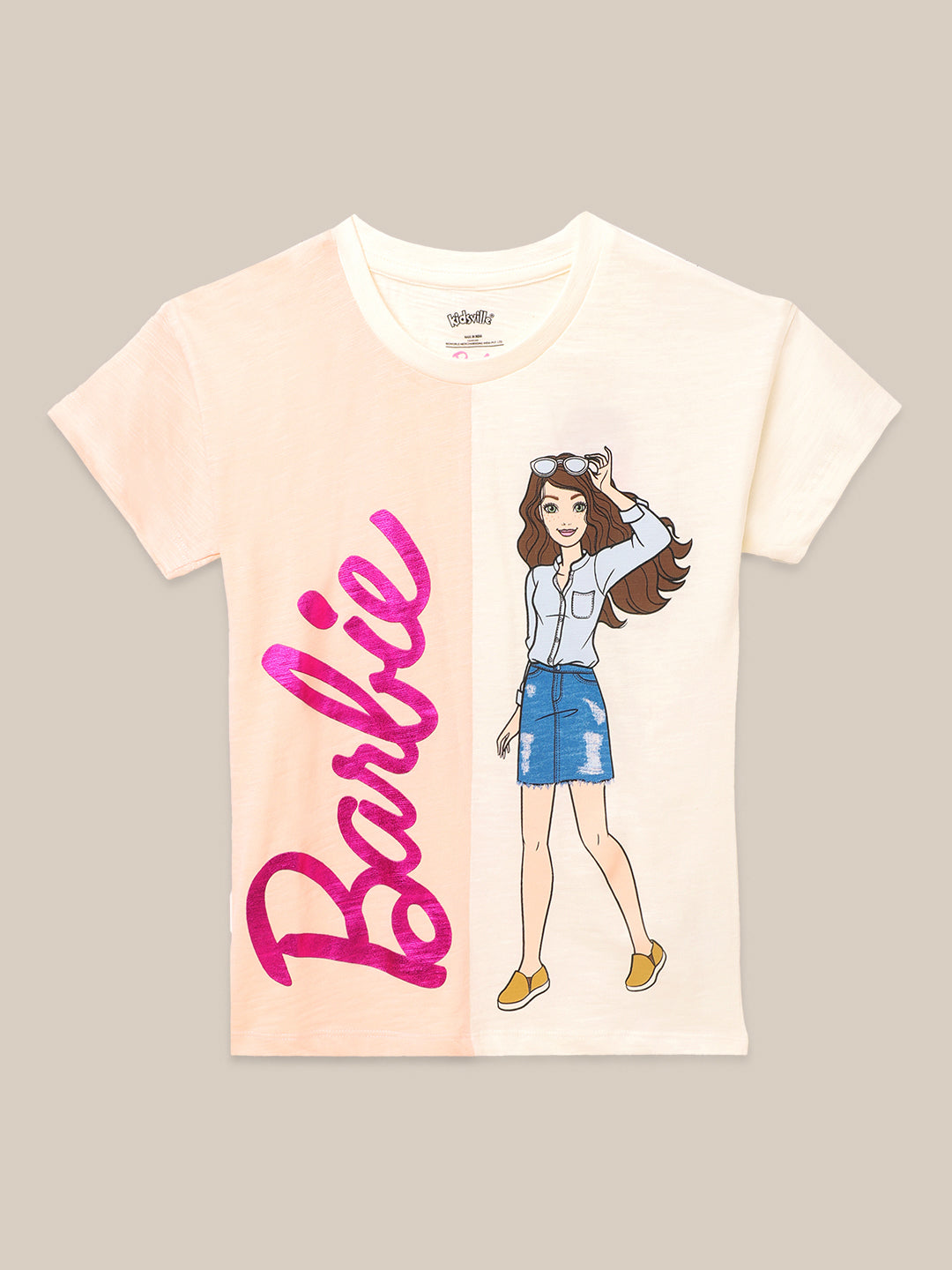 Barbie Orange Tshirt For Girls