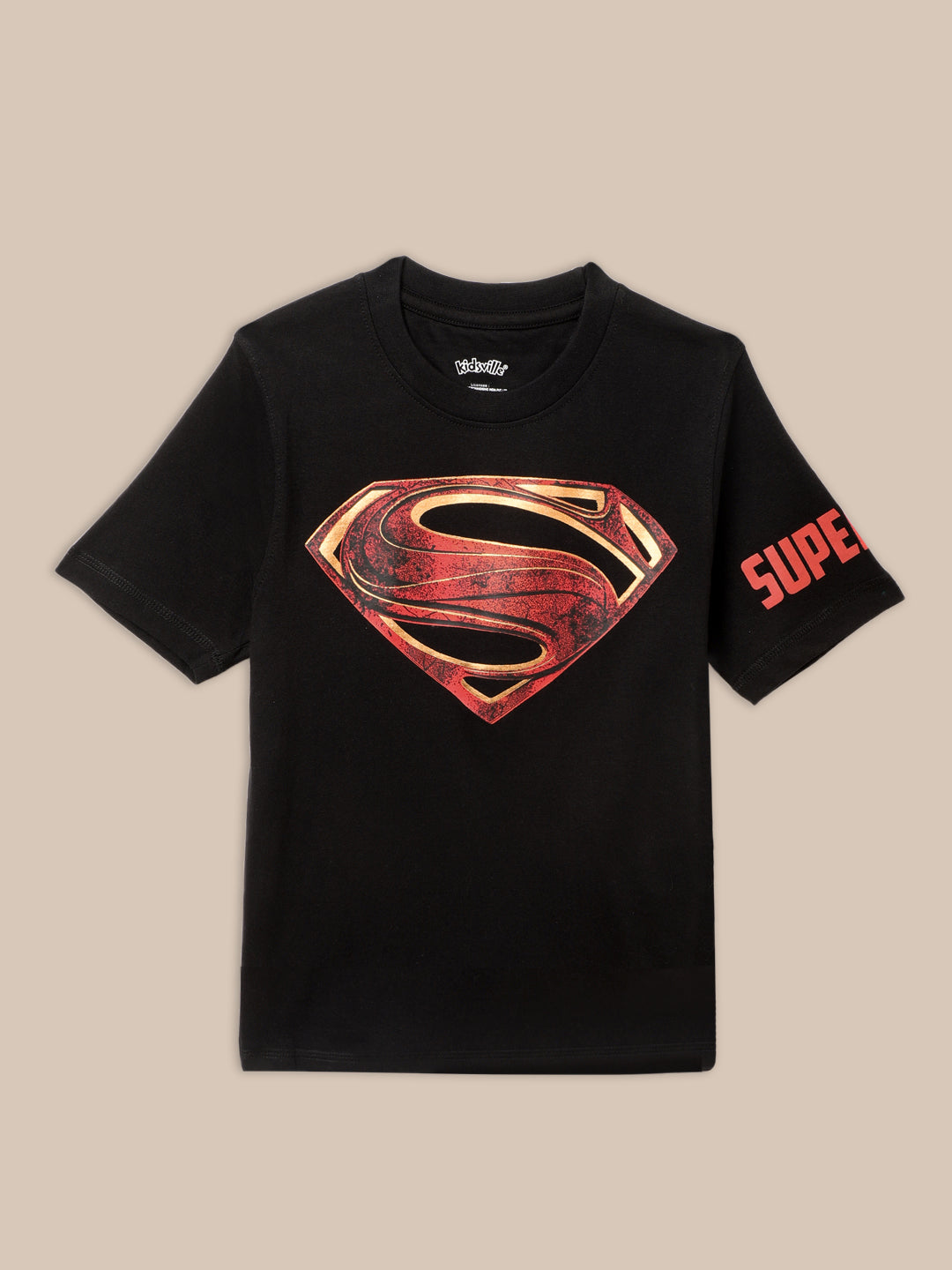 Superman Black Tshirt For Boys