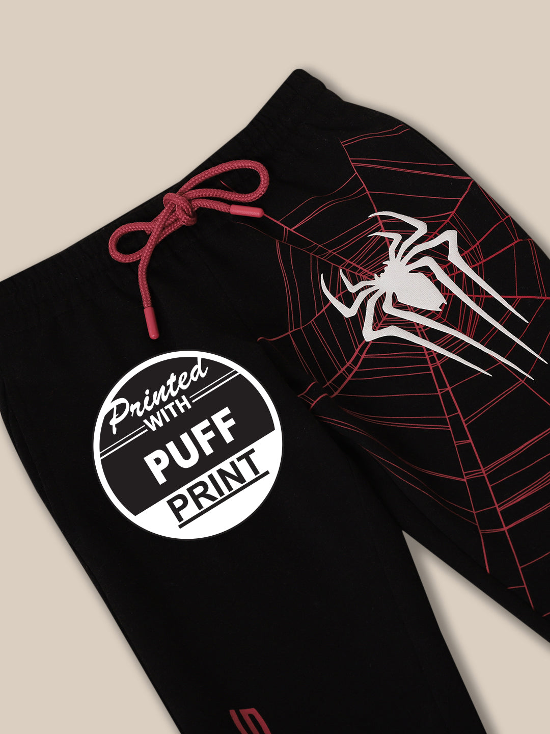 Spiderman Black Jogger For Boys