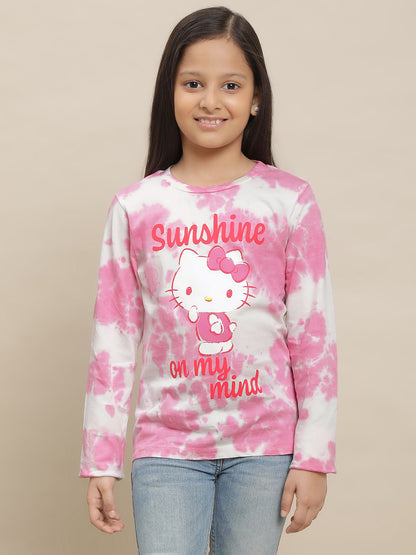 Hello Kitty Multi Color Tshirt For Girls