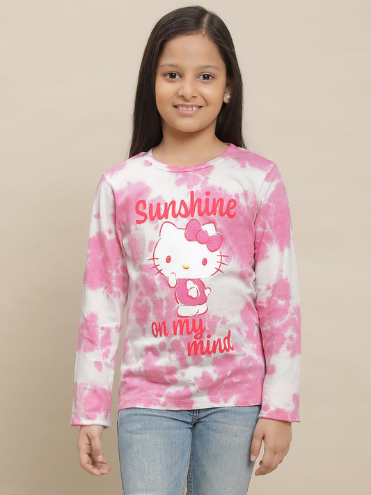 Hello Kitty Multi Color Tshirt For Girls