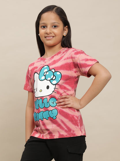 Hello Kitty Multi Color Tshirt For Girls