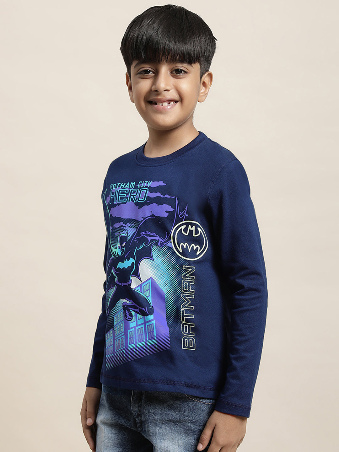 Batman Navy Tshirt For Boys