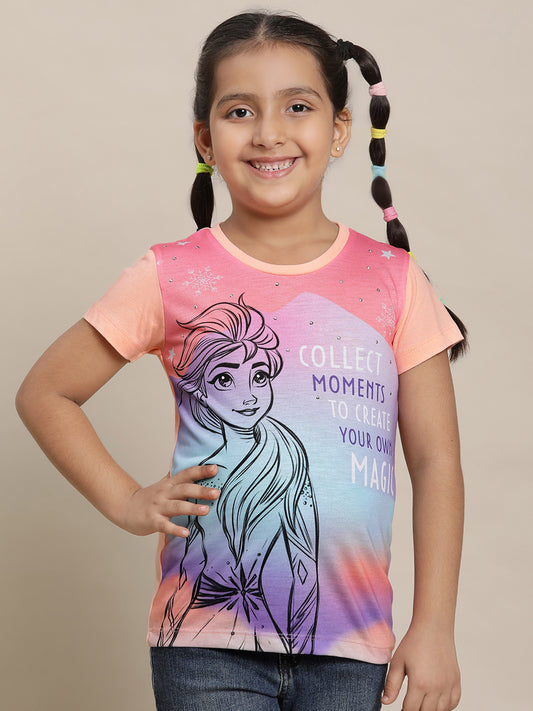 Frozen 2 Orange Tshirt For Girls