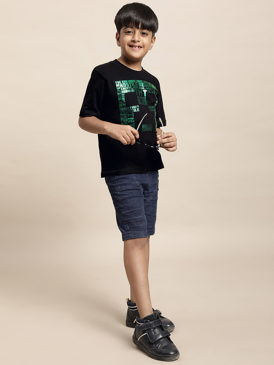 Minecraft Black Tshirt For Boys