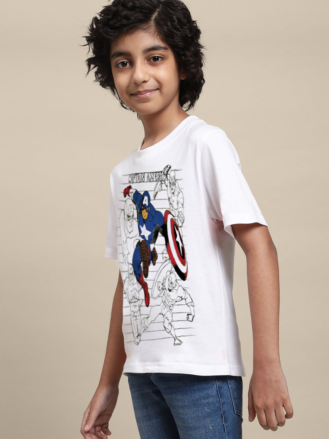 Captain America Tshirt For Boys