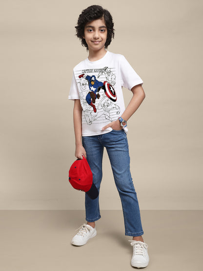 Captain America Tshirt For Boys