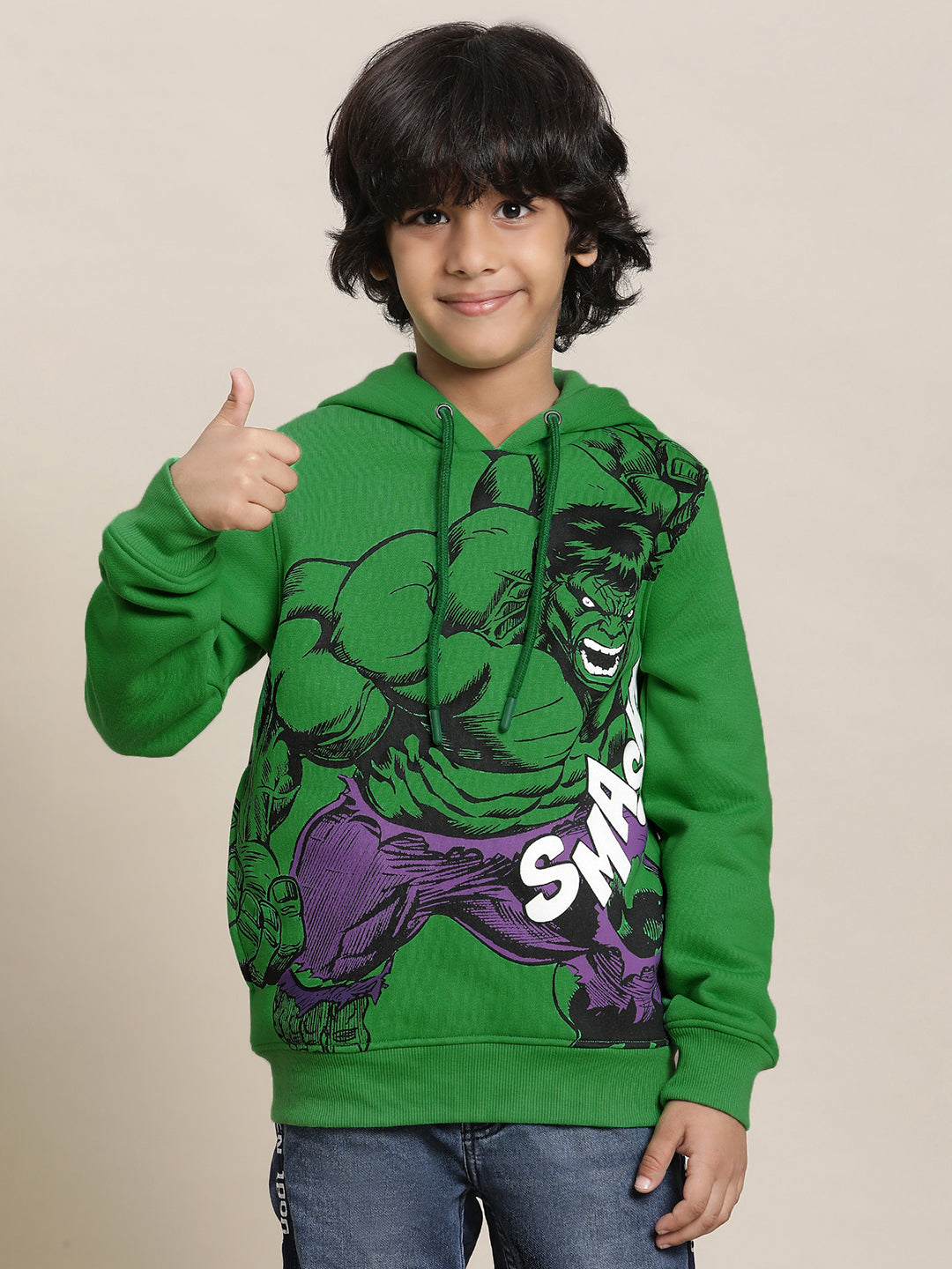 Hulk Green Hoodies For Boys