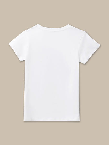 Peanuts White Tshirt For Girls