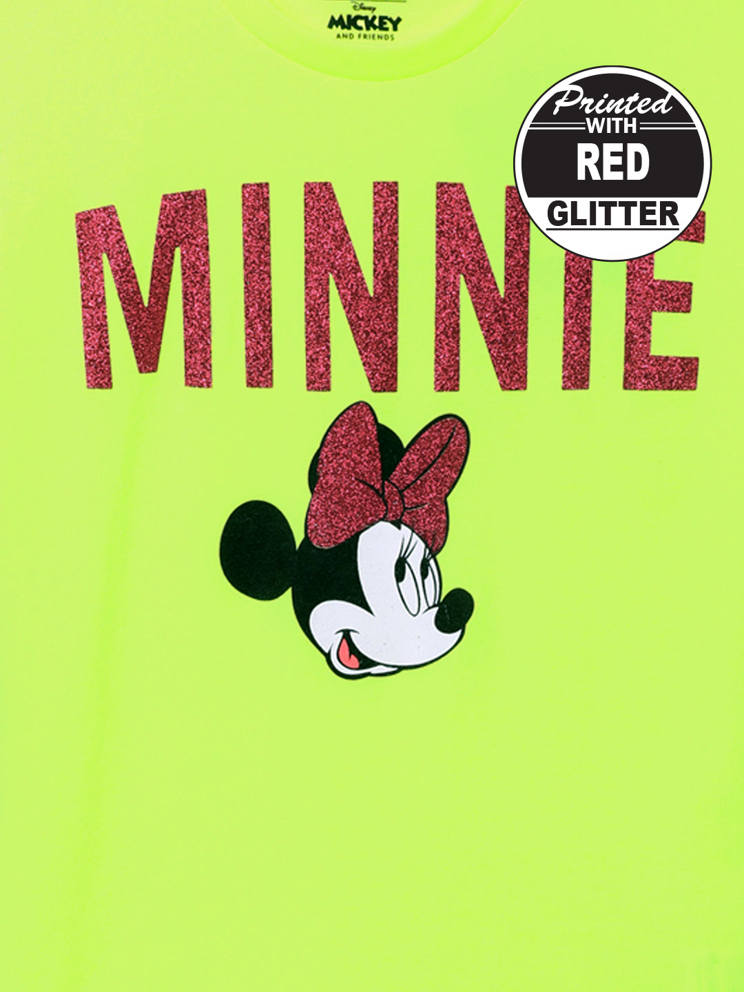 Mickey & Friends Green Tshirt For Girls