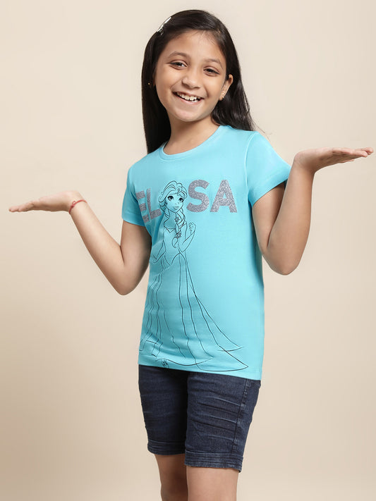 Frozen Blue Tshirt For Girls