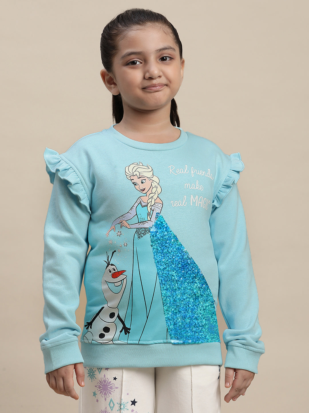 Frozen Blue Sweatshirt For Girls