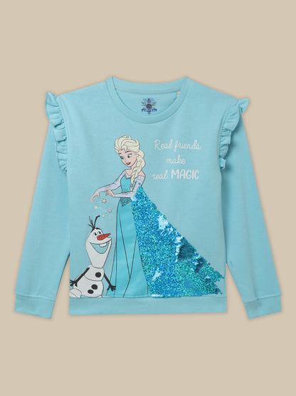 Frozen Blue Sweatshirt For Girls