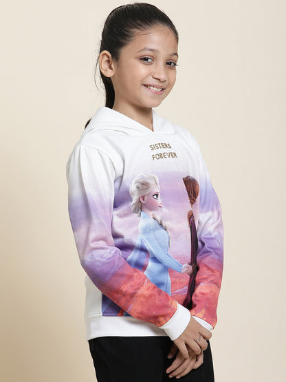 Frozen 2 Off-White Hoodies For Girls