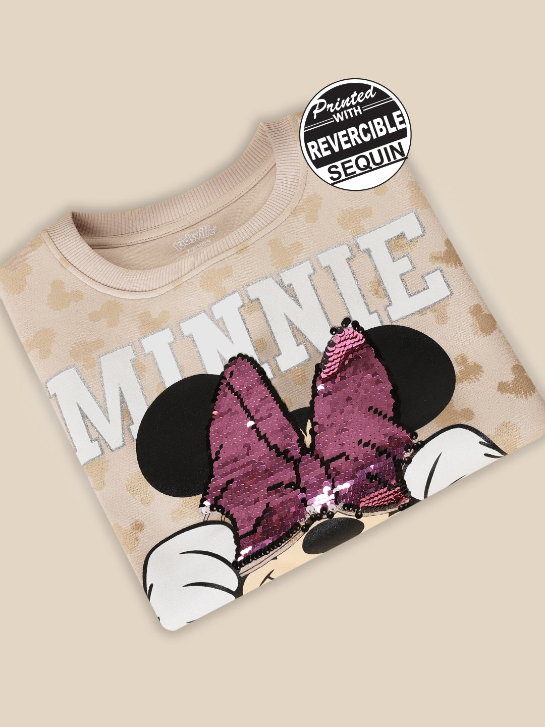 Mickey & Friends Light Brown Sweatshirt For Girls