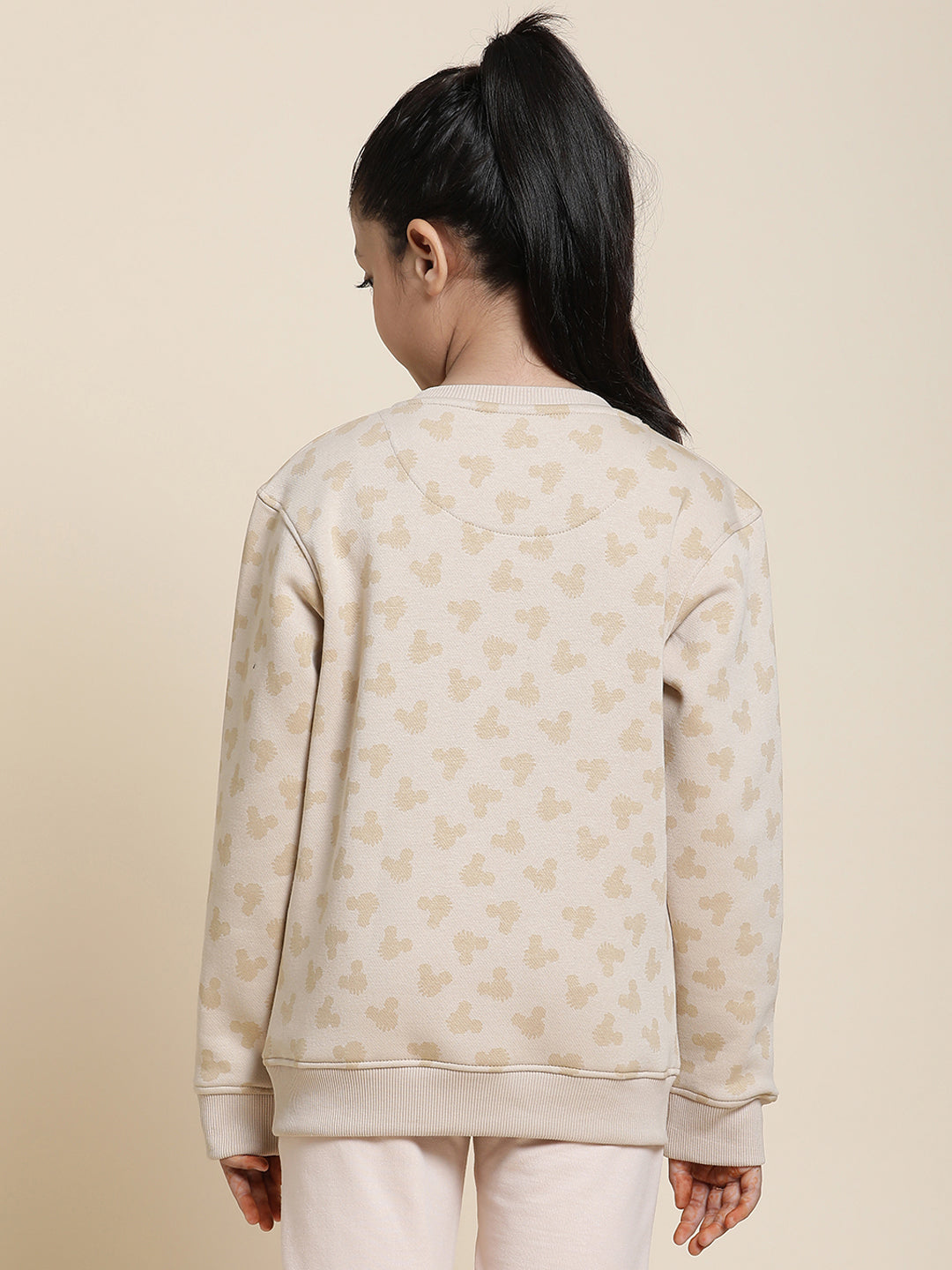 Mickey & Friends Light Brown Sweatshirt For Girls