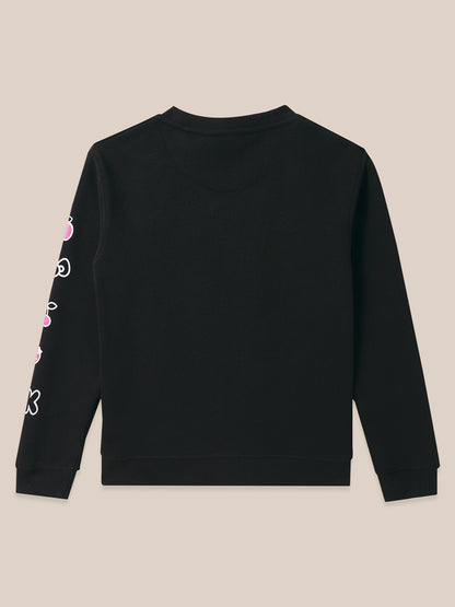 Hello Kitty Black Sweatshirt For Girls