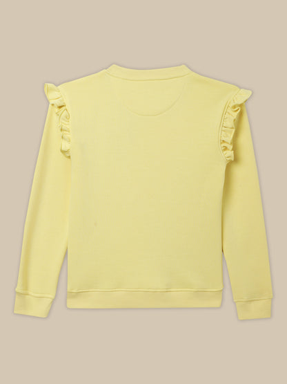 Disney Princess Yellow Sweatshirt For Girls