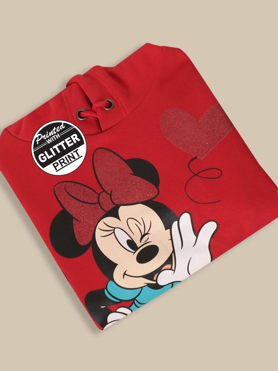 Mickey & Friends Red Hoodies For Girls