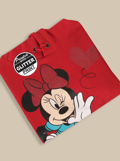 Mickey & Friends Red Hoodies For Girls