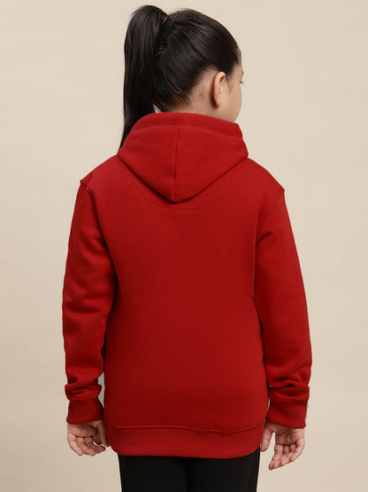 Mickey & Friends Red Hoodies For Girls