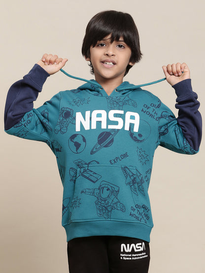 Nasa Blue Hoodie For Boys