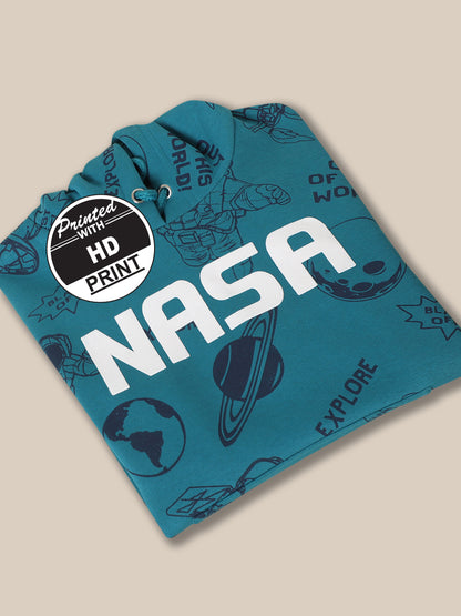 Nasa Blue Hoodie For Boys