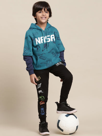 Nasa Blue Hoodie For Boys