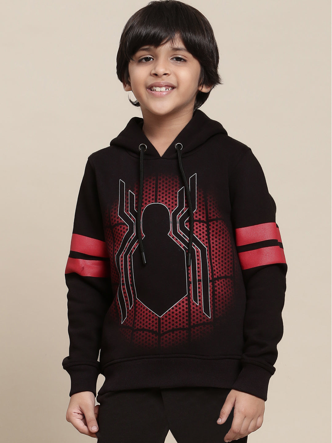 Spiderman Black Hoodies For Boys