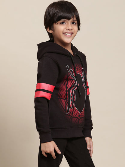 Spiderman Black Hoodies For Boys