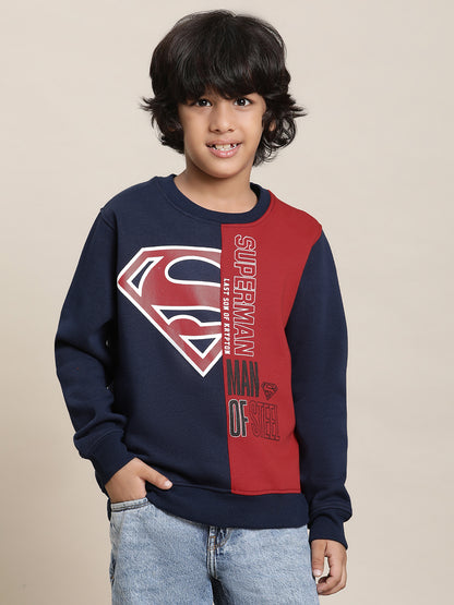 Superman Multi Color Sweatshirt For Boys