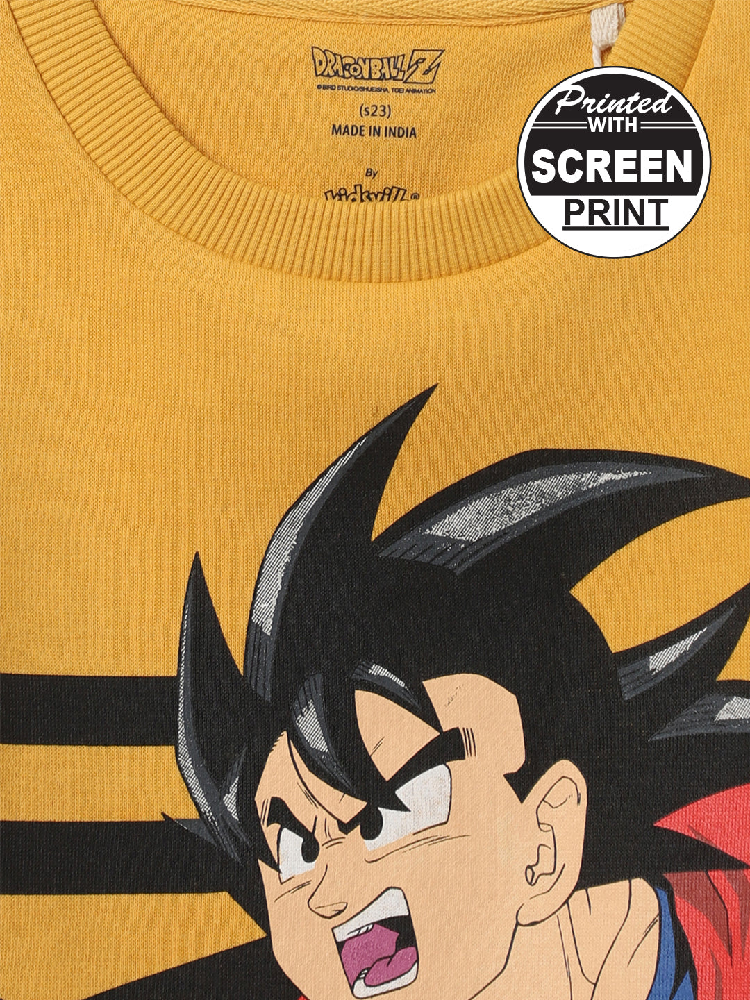 Dragon Ball Z Yellow Sweatshirt For Boys