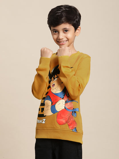 Dragon Ball Z Yellow Sweatshirt For Boys