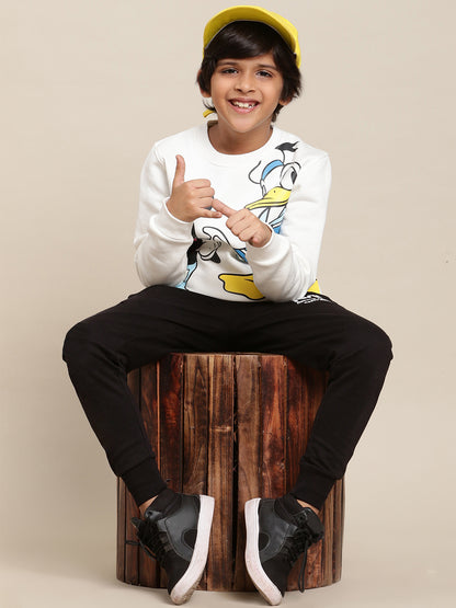 Mickey & Friends Off-White Sweatshirt For Boys